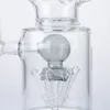 Grand Verre Bong Narguilés Tambour Baril Perc Recycleur Conduites D'eau Verre Épais Huile Dab Rigs Fusée Fendue Percolateur 14mm Joint Femelle Bongs Avec Bol