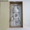 جديد bearbrick تآكل الكريستال العنف لبنة الدب 400٪ تآكل الاتجاه الديكور لعبة دمية الديكور اليد 28 سنتيمتر