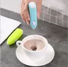전기 우유 Frother 자동 크림 샤퍼 커피 쉐이크 믹서 전기 핸드 헬드 카푸치노 커피 달걀 비터 음료 블렌더 2021