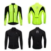 Jackets de corrida Casaco de lã térmico de inverno Casaco de ciclismo à prova d'água Homens reflexivos de homens de mangas compridas MTB ROOD ROOD