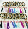 Bracelet de perles en bois à la main en bois Créatif transfrontalier bracelet en bois coréen Velvet Pendentif Tassel Porte-clés