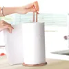 Kitchen Storage Shelf Paper Towel Holder Dispenser Bathroom Tissue Stand Countertop Vertical Napkins Rack CCF13825