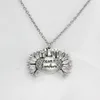 Fahion Sunflower Necklace Valentine Gift Gold Locket kan ￶ppna Pendant Necklace Du ￤r mitt solskengraverade klubbkedja f￶r kvinnlig g￥va