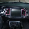 Dodge Challenger 2015以上の工場出口カーインテリアアクセサリーのためのピンクのABSセンターコンソールのエアコンの通気リング