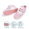 Ortoluckland Scarpe sportive per bambini Scarpe ortopediche in pelle per bambini Ragazzi Moda Sneakers Rosa Hook Loop Ragazze casual