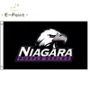 NCAA Niagara Purple Eagles Drapeau 3 * 5ft (90cm * 150cm) Drapeau en polyester Bannière décoration volant maison jardin drapeau Cadeaux de fête