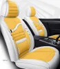 Acessórios de carro universais capas de assento para sedan design de moda conjunto completo couro ajustável cinco assentos capa almofada rosa para w8099085
