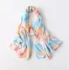 タイ染色スカーフ女性シフォンネッカーチオShawl SunScreenビーチヘッドスカーフ盗品バンダナヘッドスカーフショールYL256