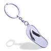 Fashion Simple Key-chain Shoe Flip Flops Slipper Loafer Keychain Jewelry Unique Design Fashion Keyring Gift Key Chain Ring