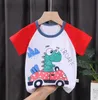 Baby Boys T-shirts Cartoon Printed Girls Tees Children Tops Short sleeve Clothes for Summer Kids