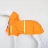 Manteau de pluie pour chien Vêtements pour animaux de compagnie Big Dog Puppy Raincoat Casual Veste imperméable Costumes Jaune Plus Taille XXL Raincoat pour grands chiens LJ201130