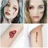 Party Decoration 30pcs/pack Halloween Tattoo Stickers Simulation Horror Bleeding Suture Scars DIY Supplies-S
