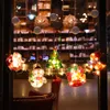 Christmas Decoração Lanterna LED Shop Shop Ventosa Copa Pendurar Lâmpadas Janela Adesivos de Natal Enfeites de Natal Feriado Vtky2072
