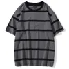 Aolamegs Men T Shirt Color Block Print 3 color Optional Tee Shirts Simple High Street Basic All-match Cargo Tops Male Streetwear 220309