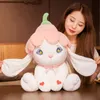 Cute Rabbit Plush Toy Pillow Super Soft Sleeping Doll to Appease Rag Bunny for Girl Birthday Gift Decoration 55cm DY10034