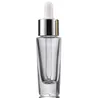 Factory Price 15ml cosmetic glass serum droppers bottles clear 15 ml small-glass oil bottle RRF12976