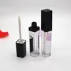 7ml 광장 립글로스 튜브 LED 조명 거울 화장품 용기 WB2853과 립 글로스 병 비우기