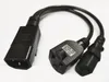 Câble adaptateur d'alimentation femelle IEC 320 C14 3Pin vers C13 + Nema 5-15R, cordon d'alimentation séparateur de Type Y/livraison gratuite/5 pièces