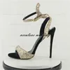 2021 High Heel Pointed Toe Women Shoes Sandals In Stock Summer Black Gold Sexy Designer Shoes 12cm Heels Wedding Party Wear