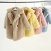 2020 Faux Pelz Kinder Mantel Warme Winter Jacke Baby Mädchen Dicke Kinder Oberbekleidung Fleece Kleinkind Mädchen Windjacke Schnee Kleidung LJ20119953036