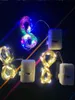 String Light 1m 2m LED -snaren Koperdraad Batterij bediende kerst trouwfeest Decoratie Fairy Lights