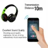 Fones de ouvido Bluetooth sem fio sobre a orelha estéreo dobrável Headset Support TF Card Mp3 Player com microfone para PC/Cell Phones/TV