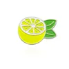 Albero di limone Tè verde Smalto Pin club Spille per camicia Borsa con bavero Distintivo di frutta Gioielli di cartone animato Regalo per bambini Amici4767536