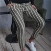 Mode 2021 D'été Mince Pantalon À Rayures Hommes Tout Nouveau Slim Fit Hip Hop Hommes Décontracté Sarouel Streetwear Joggers Hommes Pantalon