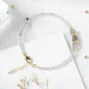 Btone Mini Energy Gem Stone Labradorite Beads Bracciale con distanziatori placcati in oro reale