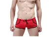 Partihandel-sommar mode varumärke män sexiga bulging påse nitar mini boxare badkläder / gay gym swim trunks / beach board shorts