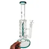 Unique Straight Tube Hookahs Inline Perc Glass Water Bong Ice Pinch Fab Egg Style Rigs Dab Oil Bongs Water Pipes 14mm Female Joint Hookah with Bowl WP2161