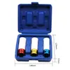 3pcsSet Sleeves 171921mm Car Tire Protection Wall Deep Impact Nut Alloy Wheel Socket Red Blue Yellow Y200323