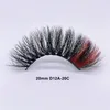 20mm 25mm Colorful Faux 3D Mink Eyelashes Thick Long Colored False Eyelash Shiny Cosplay Party Full Strip Eye Lashes Extension Makeup