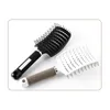 CB007 Customised Logo Women Hair Scalp Massage Comb Wet Curly Detangle Big Curve Hair Brush Comb for Salon Hairdressing Styling To2716633