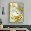 Modern Nordic Golden Abstract Posters and Prints Colorful Art Canvas Painting Wall Pictures for Living Room Cuadros Home Decor