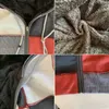 Retro män Stitching cardigan jacka höst vinter casual hooded plus storlek 4xl färg matchande tröja unga 201105
