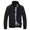 Mäns Jackor Vår och Höst Fashion Casual Jacket Stand-Up Collar Slim Trendy Male I11