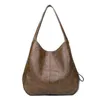 バッグ女性のレザーハンドバッグビンテージショルダーファッション餃子財布とハンドバッグ大容量の大容量のクロスボディバッグ