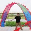 Kinesisk Party Nytt År Dragon Ribbons Dance Toy för Vuxna Barnfestival Props Workout Props Square Fitness Tillbehör