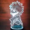 My Hero Academia Dabi Figuras 3D Anime Lamp Lamp Nightlight Modelo Toys Boku No Hero Academia Dabi Figure Collection liderou Toy301s