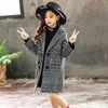 Giacca di lana spessa per i vestiti della ragazza Moda modello gatto Capispalla per bambini Caldo inverno Cappotto per ragazze Giacca Anno Vestiti per ragazza Cappotto LJ201128