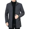 남자 다운 파카 캐주얼 남성 겨울 파카 중간 길이 2 색 2 색 2022 따뜻한 재킷 아웃복 바람 방전 코트 후드 크기 L-4XL Phin22