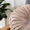 5 European Pastoral Style Pumpkin Round Seat Cushion/Back Cushion or as Sofa pillow Velvet Fabric 35x35cm 9 Colors Y200723