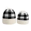 Beanie genitore-figlio 8 colori inverno caldo per bambini adulti berretti lavorati a maglia berretti sportivi all'aria aperta cappelli di lana scozzese CYZ2860