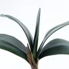 Buket Yapay Phalaenopsis Gerçek Dokunmatik Yeşil Bitki Yaprakları Kelebek Orkide Çiçek Ev Dekorasyon için TM4371