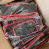 Kvadrater Vikbara väskor Mesh Cloth Net Pocket Reticular Sacks Reds Black Car Chair Multi Funcless Folkfylld 7 5kn L2