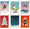 25 stili Christmas Garden Flag Festival Party Home Decor Santa Banner Flags Prato Decor Bandiera di lino T10I0034