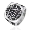 316 Stal nierdzewna Szkocka Masońska Regalia Retro Retro Royal Arch Masons Freemason Masonic Pierścienie Kościołów dla mężczyzn