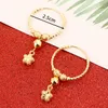 Gold Color Flowers Hoop Earrings For Women Girls Jewelry Africa Huggie Earring Arab Gifts