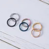 Rostfritt stål gångjärnssegment Clicker Hoop Nose Ring Septum Piercing Twist Helix Cartilage örhänge tragus smycken 8mm